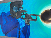 Miles in Blue - Giclee