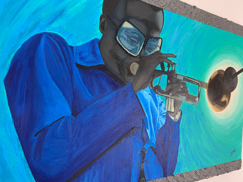 Miles in Blue - Original Painting